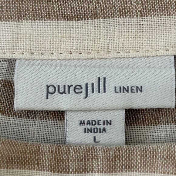 Pure J. Jill Linen Top Size Large Lagenlook Oversized NWOT - Picture 10 of 12